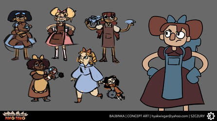 KLINK KLANK PING DING - character design